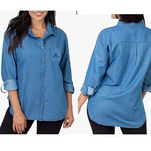 UG Apparel Women's Norte Dame Denim Shirt
